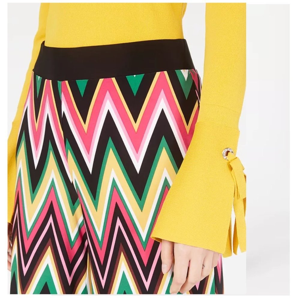 π INC Multicolored Chevron Culottes - Picture 4 of 4